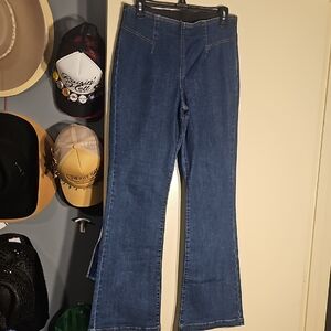 Knox Rose Blue Flared Denim Jeans